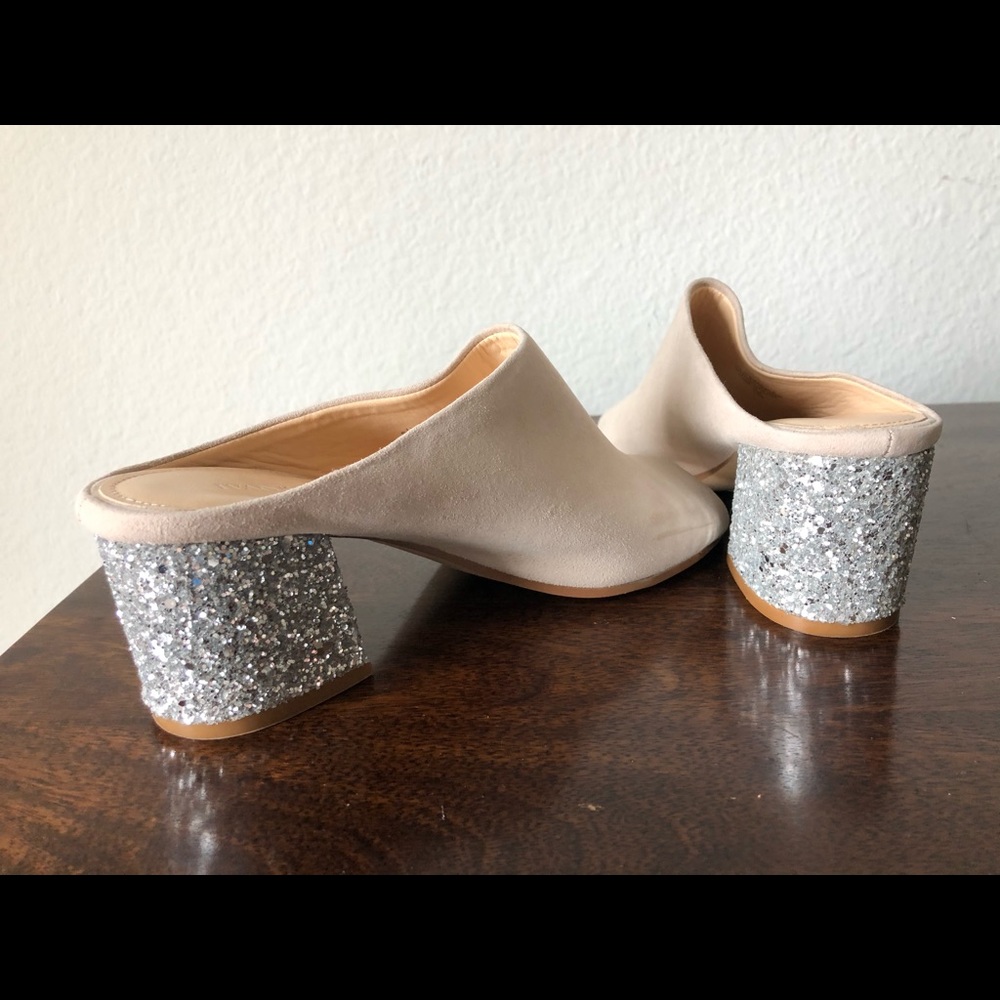 Ivanka trump suede glitter heel